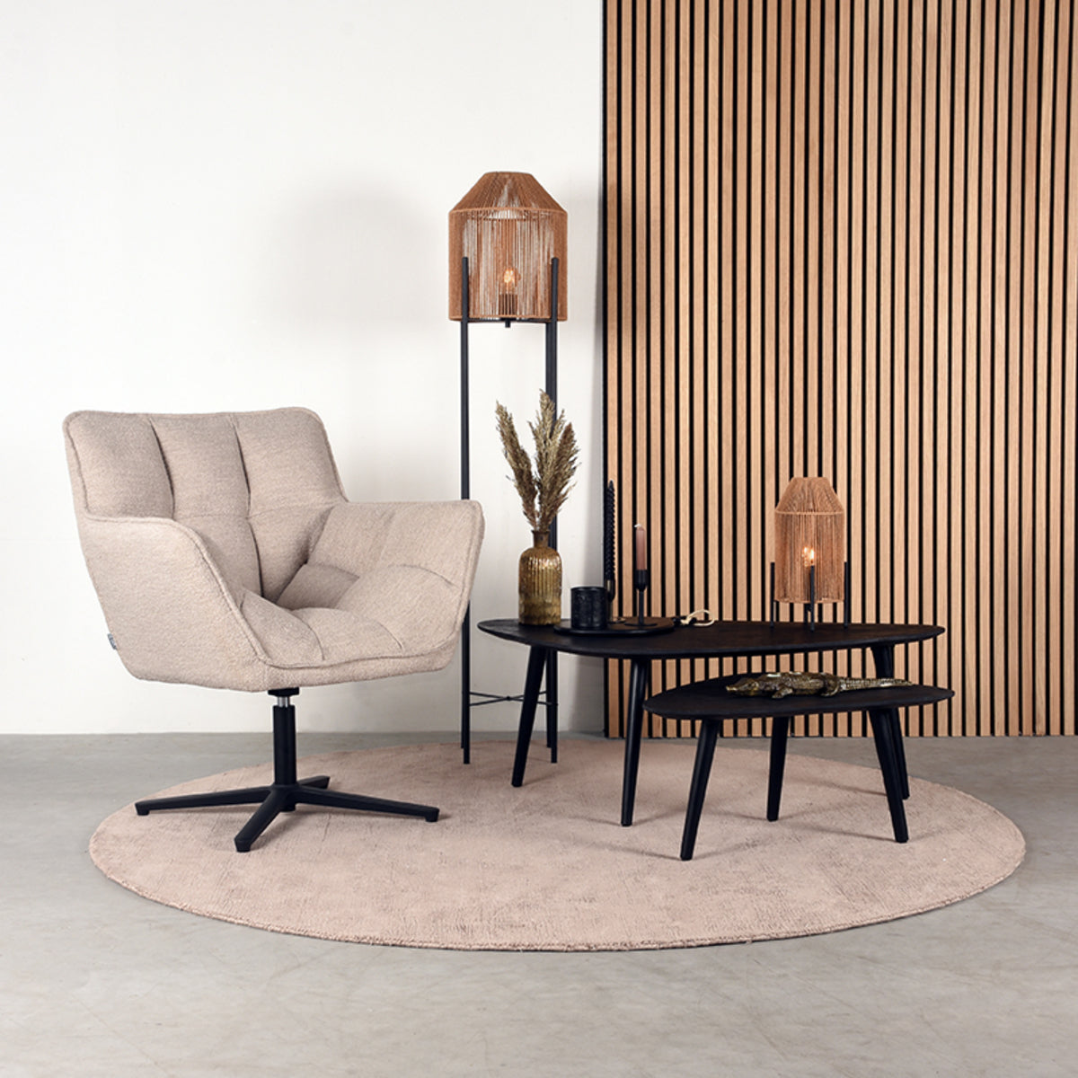 LABEL51 Salontafel Rock – Robuust Mangohout – 110 cm